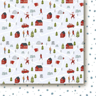 Paper Heaven - WELCOME SANTA CLAUS / 05 - scrapbooková čtvrtka