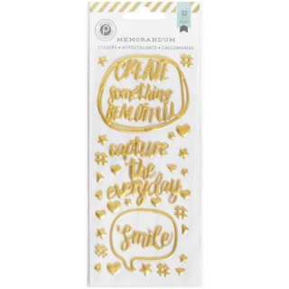 * Pink Paislee - MEMORANDUM Puffy Stickers - samolepky
