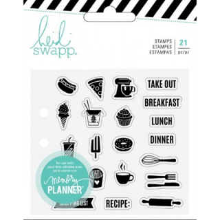 Heidi Swapp - MEMORY PLANNER / FOOD - silikonová razítka