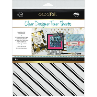 *** Thermoweb - CLEAR TONER SHEETS / PINSTRIPES - transparentní fólie (1 ks)