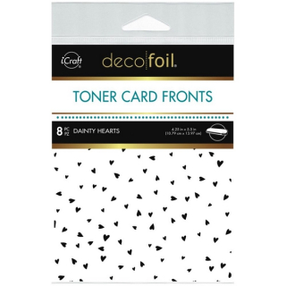 *** Thermoweb - TONER CARD FRONTS / DAINTY HEARTS - tonerové kartičky