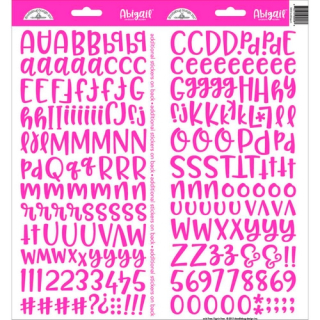 *** Doodlebug - ABIGAIL / BUBBLEGUM - samolepicí písmenka