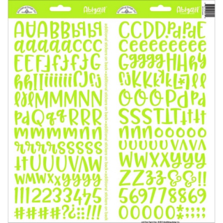 *** Doodlebug - ABIGAIL / LIMEADE - samolepicí písmenka
