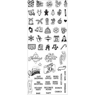 Prima Marketing - PLANNER STAMPS / CHRISTMAS - silikonová razítka