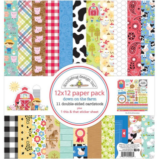 Doodlebug - DOWN ON THE FARM Collection Kit - kompletní sada