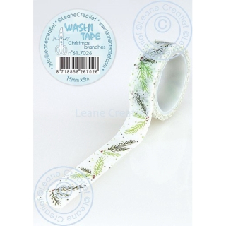 *** Leane Creatief - CHRISTMAS BRANCHES Washi Tape - papírová páska