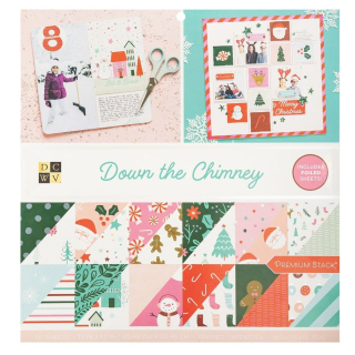 *** DCWV - DOWN THE CHIMNEY 12x12 - scrapbookové čtvrtky (36 ks)