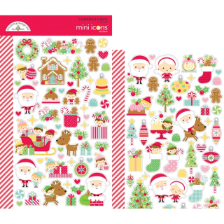 Doodlebug - CHRISTMAS MAGIC Mini Stickers - samolepky