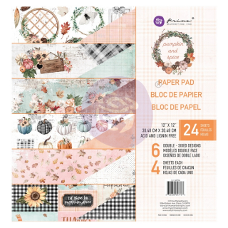 Prima Marketing - PUMPKIN & SPICE 12x12 - scrapbookové čtvrtky (12 ks)