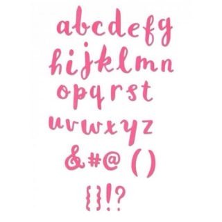 *** Sizzix - BRUSH LOWERCASE ALPHABET - vyřezávací šablony