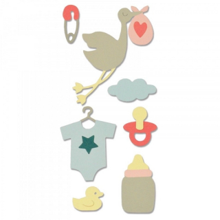 Sizzix - NEW BABY - vyřezávací šablony