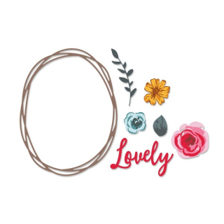 Sizzix - LAYERED FLOWERS - razítka a vyřezávací šablony
