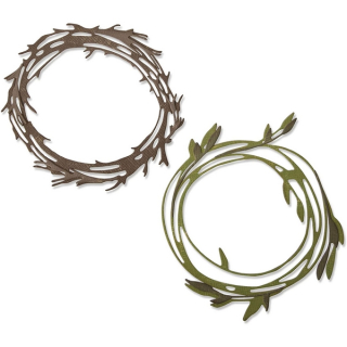 Sizzix - FUNKY WREATHS - vyřezávací šablony