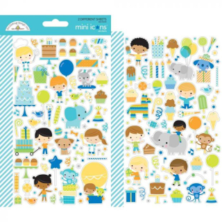 Doodlebug - PARTY TIME Mini Stickers - samolepky