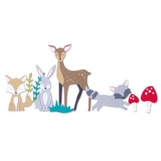 Sizzix - WOODLAND NATURE - vyřezávací šablony