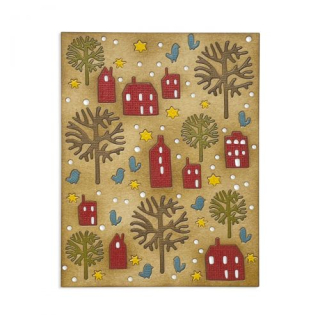 *** Sizzix - COUNTRYSIDE - vyřezávací šablony