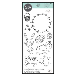 Sizzix - SPRING ESSENTIALS - silikonová razítka