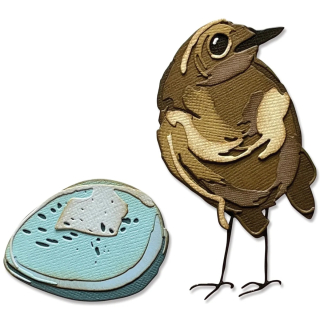 *** Sizzix - BIRD & EGG COLORIZE - vyřezávací šablony