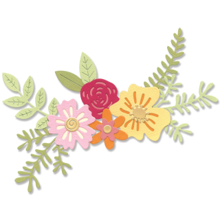 *** Sizzix - FLORAL CLUSTER - vyřezávací šablony