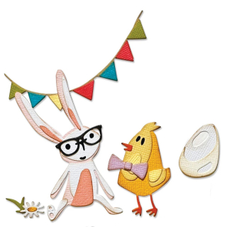 Sizzix - VAULT BUNNY & CHICK - vyřezávací šablony