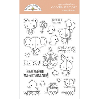 *** Doodlebug - BUNDLE OF JOY / NURSERY FRIENDS - silikonová razítka