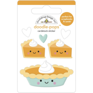Doodlebug - PUMPKIN SPICE / PUMPKIN PIE Doodle-Pops - 3D samolepky