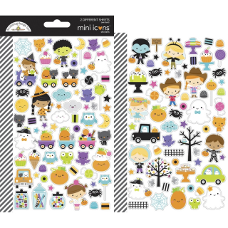 Doodlebug - GHOST TOWN Mini Stickers - samolepky