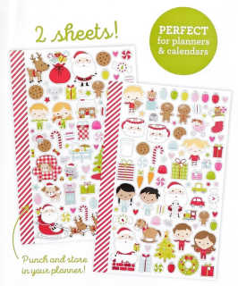*** Doodlebug - NIGHT BEFORE CHRISTMAS Mini Stickers - samolepky