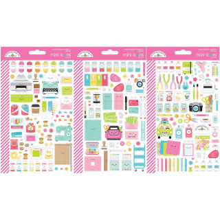 Doodlebug - CUTE & CRAFTY Mini Stickers - samolepky