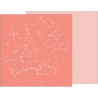 *** Pebbles - NIGHT NIGHT GIRL / Twinkle Twinkle - scrapbooková čtvrtka