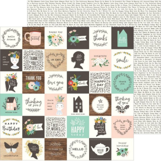 *** Jen Hadfield - ALONG THE WAY / Sweet Sentiments - scrapbooková čtvrtka