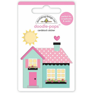 *** Doodlebug - MY HAPPY PLACE Doodle-Pops - 3D samolepky