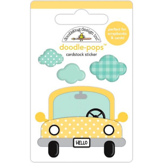 *** Doodlebug - PUDDLE JUMPER Doodle-Pops - 3D samolepky