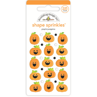 *** Doodlebug - PLAYFUL PUMPKINS Enamel Shapes - enamelové ozdoby
