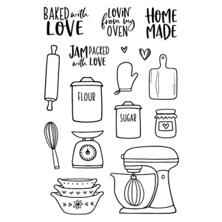 *** Jane´s Doodles - HOMEMADE - silikonová razítka