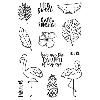 *** Jane´s Doodles - TROPICAL FUN - silikonová razítka