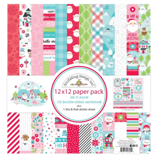 Doodlebug - LET IT SNOW Collection Kit - kompletní sada