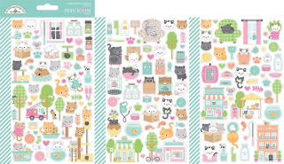 Doodlebug - PRETTY KITTY Mini Stickers - samolepky