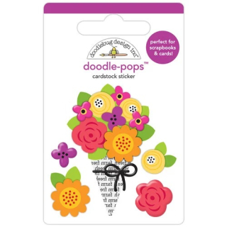 Doodlebug - FALL BUNCH Doodle-Pops - 3D samolepky
