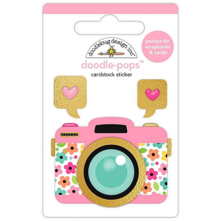 *** Doodlebug - PRETTY PICTURE Doodle-Pops - 3D samolepky