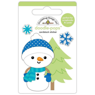 Doodlebug - SNOW CUTE Doodle-Pops - 3D samolepky
