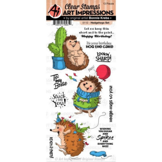 *** Art Impression - HEDGEHOGS - silikonová razítka