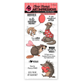 *** Art Impression - VALENTINE CRITTERS - silikonová razítka
