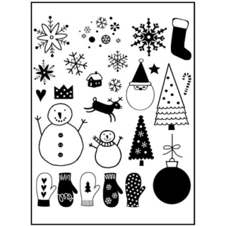 *** Artemio - SNOWMEN - silikonová razítka