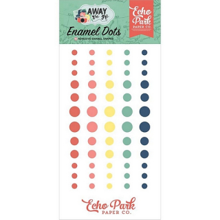 *** Echo Park - AWAY WE GO Enamel Dots - enamelové tečky