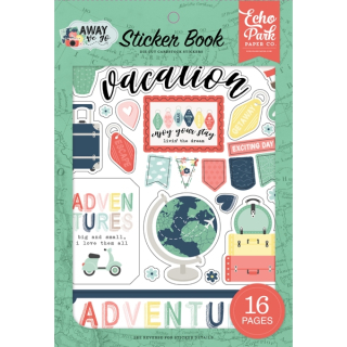 *** Echo Park - AWAY WE GO Sticker Book - samolepky (1/2 sady)