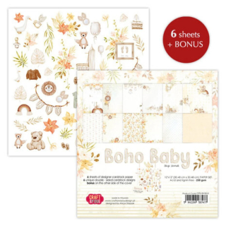 Craft & You - BOHO BABY 12x12 - scrapbookové papíry