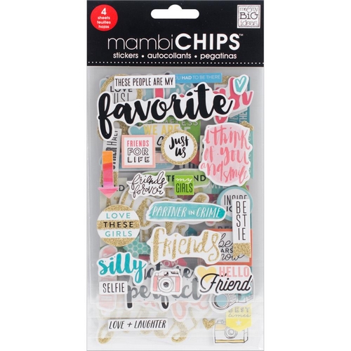 Mambi - FAVORITE Chipboards - kartonové samolepky