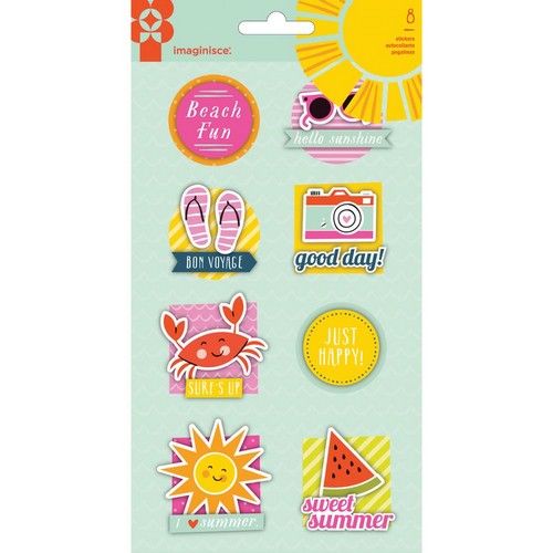 Imaginisce - SUNNY Layered Stickers - 3D samolepky