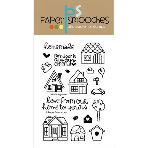 Paper Smooches - BITTY BUNGALOWS - silikonová razítka